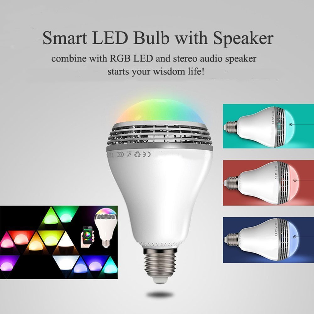 Home LED Smart Bluetooth Speaker E27 Bulb Light